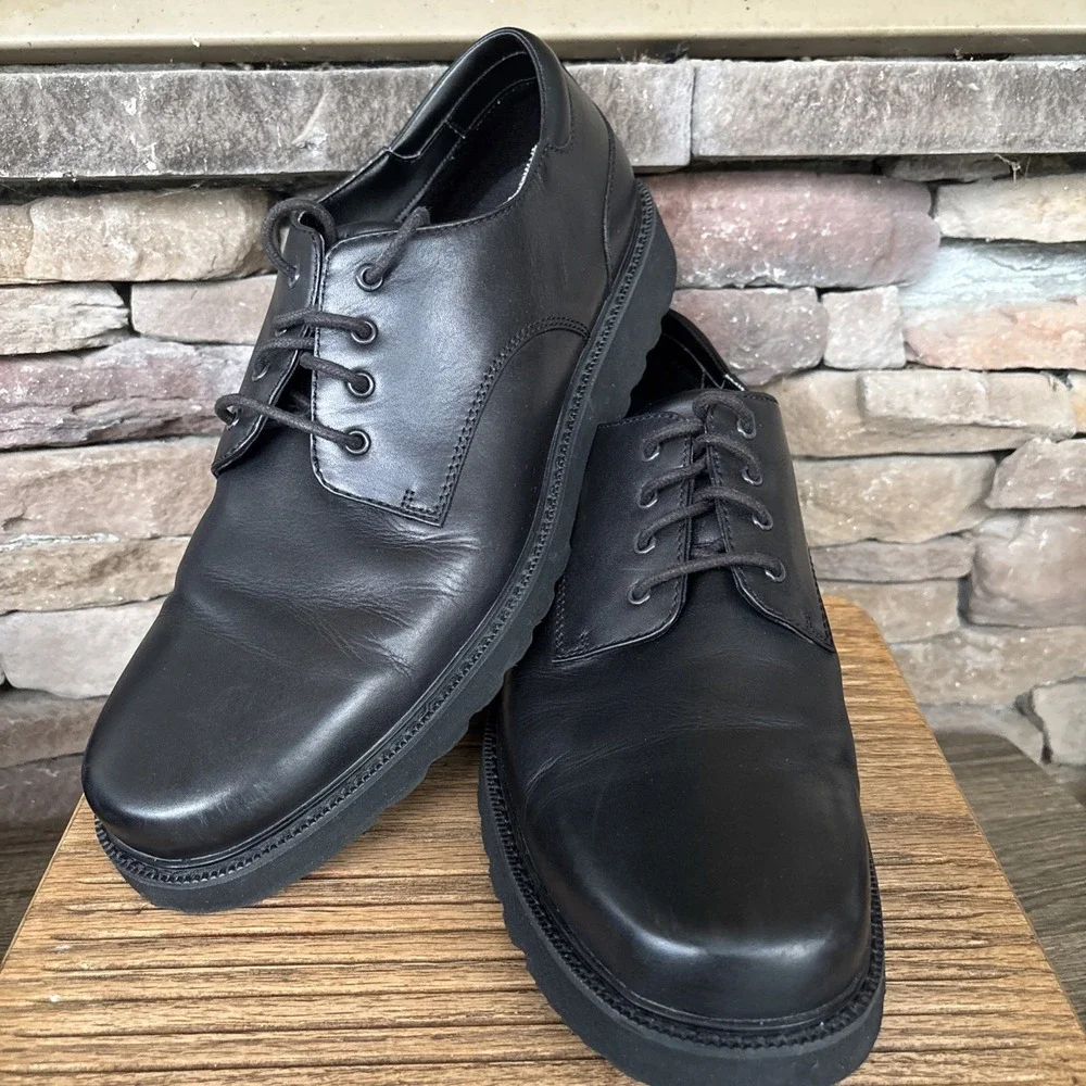 Rockport Hydro-Shield Waterproof Bk 15 Leather Oxford Shoes Men Lace-up Firm Toe
